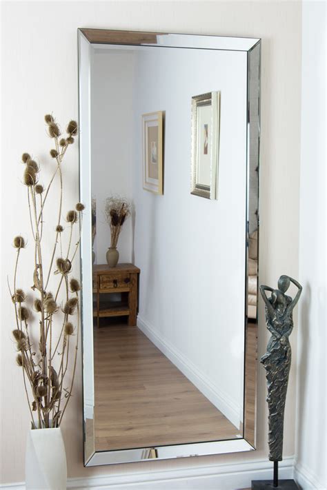 Hang Mirror On Wall Frameless Modernwallmirror Mirror Wall Bedroom