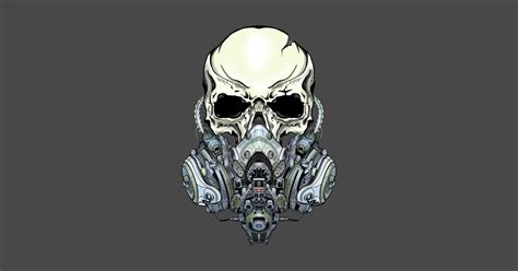 Hi Tech Cyberpunk Skull Cyber Skull T Shirt Teepublic