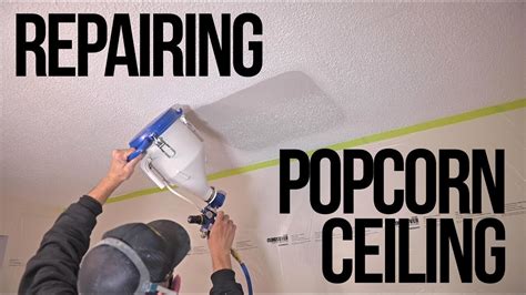 How To Repair Popcorn Ceiling How To Do It