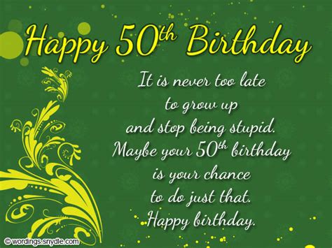 Happy 50th Birthday Wishes Quotes Messages Greetings Ai Contents