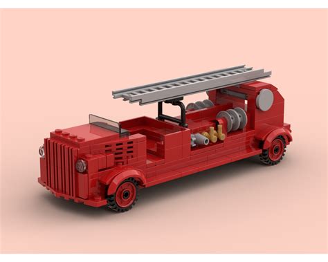 Lego Moc Vintage Fire Truck Lego Wooden Toy Cars Recreation By