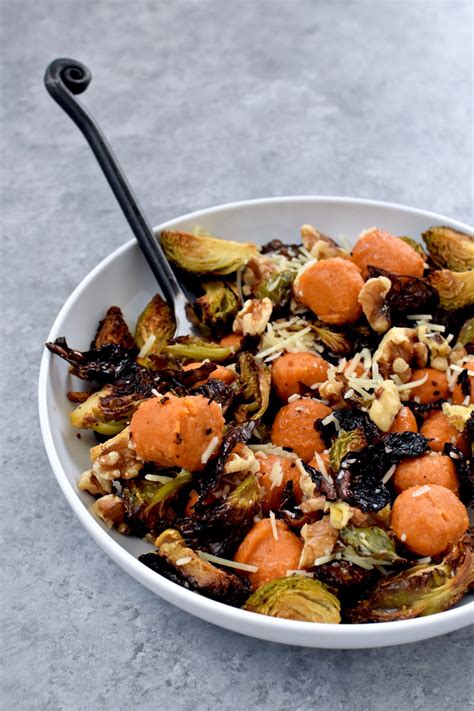 Sweet Potato Gnocchi With Roasted Brussel Sprouts Dried Cranberries