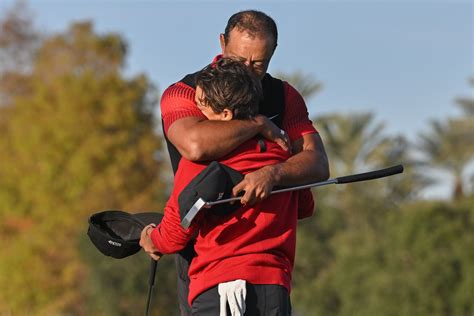 Tiger Woods Cheers For Nasty Shot By Son Charlie Ahead Of Father Son