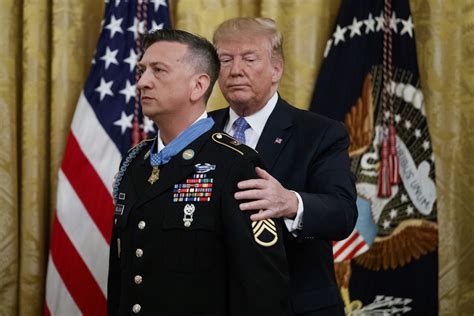 Trump Awards Highest Military Honor To Iraq War Veteran