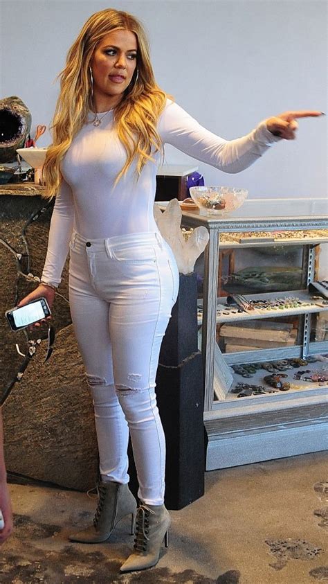 Khloe Kardahian Wears All White To Go Shopping For Crystals In West