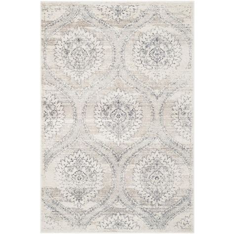 It has a rating of 4.7 with 2884 reviews. Safavieh Carnegie Light Gray/Cream 4 ft. x 6 ft. Area Rug ...