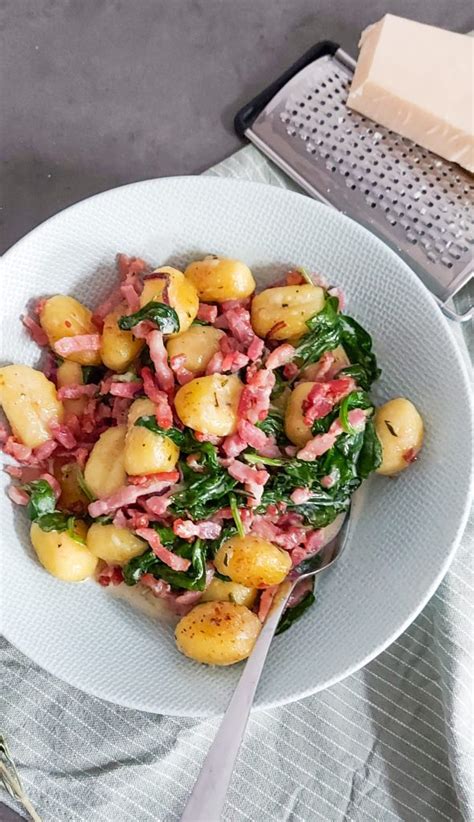 Gebakken Gnocchi Met Spinazie En Spek Nanda S Keuken