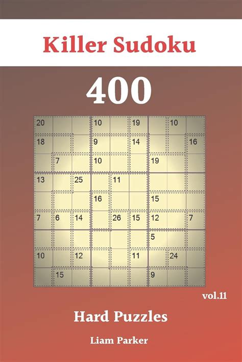 Killer Sudoku Killer Sudoku 400 Hard Puzzles Vol11 Series 11