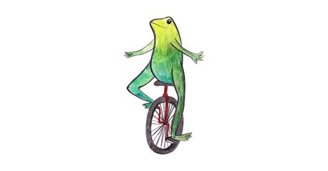 Dat Boi Watercolor Unicycle Frog Dat Boi Meme Posters
