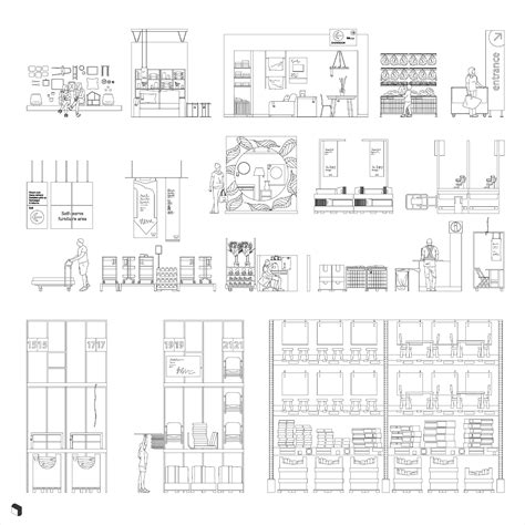 Cad Ikea Store Setups Dwg Toffu Co Residential Architecture