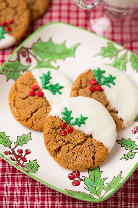 White Chocolate Dipped Ginger Cookies Cooking Classy
