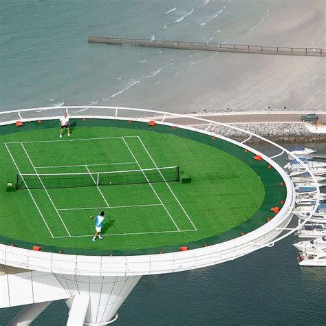 Explore The Amazing Burj Al Arab Tennis Court And Its Unmatched
