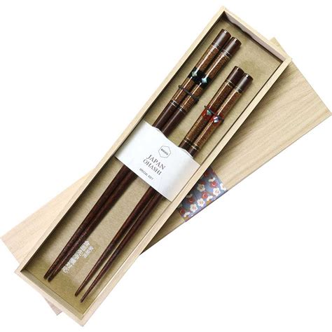 Someki Oribe Chopsticks And Box 2 Pair Set