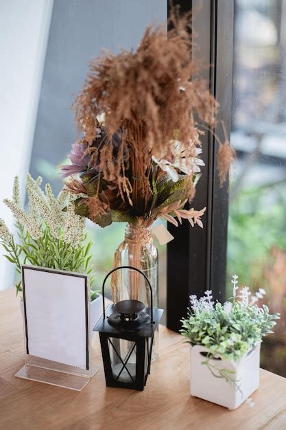 Premium Photo Potted Plants On Table At Home