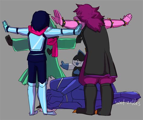 Danger Kris Susie Ralsei And Lancer Undertale Funny Undertale