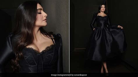 Just Sonam Kapoor Flaunting A Chic Black Dress Like Its Nobodys Business