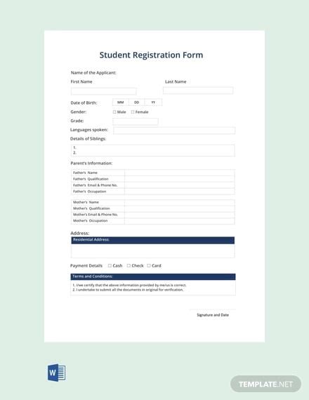 Free Printable Registration Forms Free Printable Templates