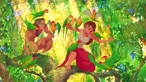 Jane And Birds Disney Princess Artwork Tarzan And Jane Tarzan Disney