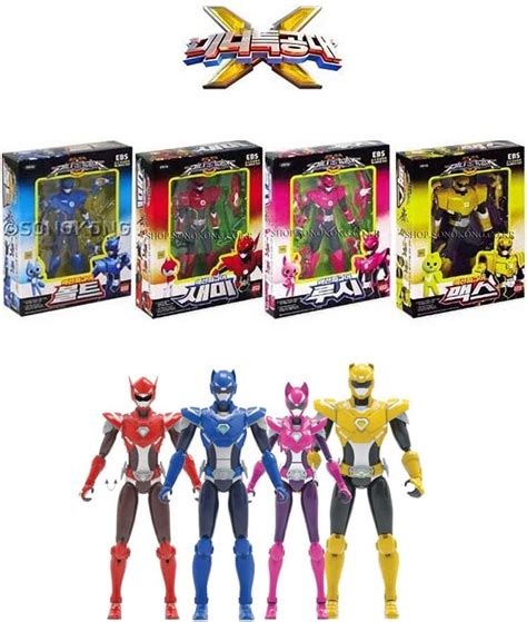 mini force volt sammy max lucy set of 4 robot action figures miniforce dhl amazon ca toys