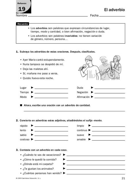 Refuerzo ampliacion lengua Aula de español Ejercicios para aprender