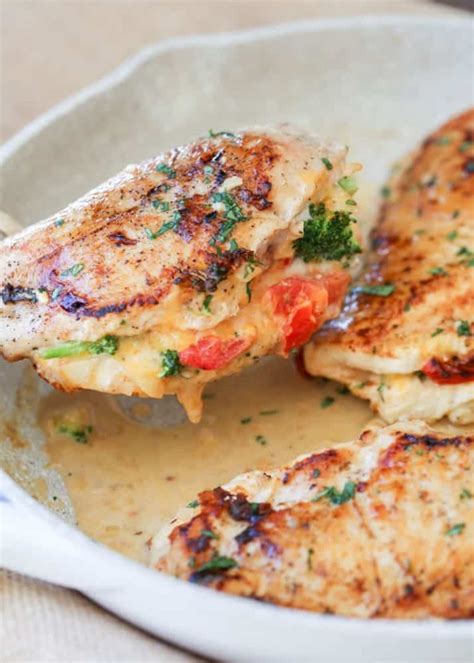 Add mixture to a large bowl, discarding any left over water. Broccoli Cheese Stuffed Chicken Breast Recipe - Valentina ...