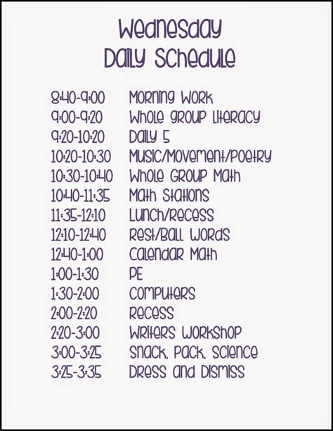 A Differentiated Kindergartens Daily Schedule Differentiated