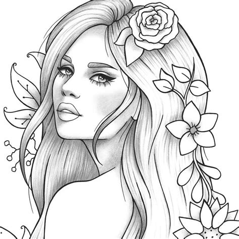 Coloring Pages For Girls Adult Coloring Book Pages Cute Coloring