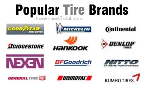 Want To Buy Tires Top Brands In Tire Industry Investment Total