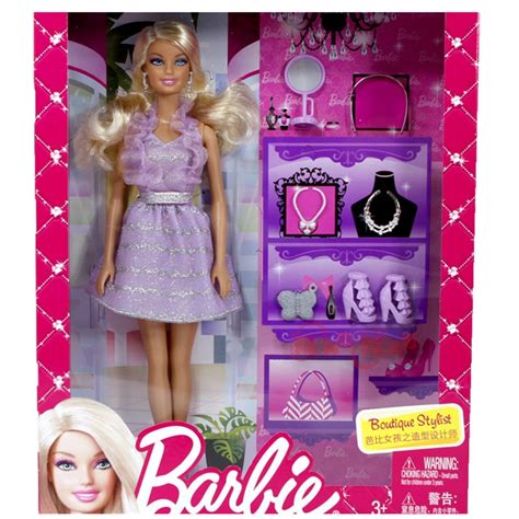 Buy Barbie Doll Girl Boutique Stylist T Box Set