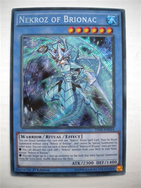 You can make some money and declutter in the process. YU-GI-OH THE SECRET FORCES SECRET RARE / SUPER RARE THSF CARDS MINT 1st EDITION | eBay
