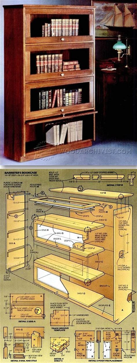 19 Trend Barrister Bookcase Woodworking Plans Any Wood Plan