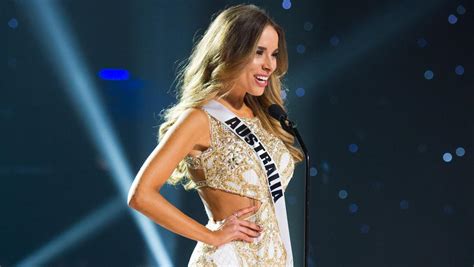 Miss Universe 2015 Miss Australia Monika Radulovic Stuns In Bikini The Courier Mail