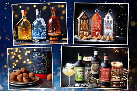 marks and spencer s christmas food range 2021 includes three light up gin bottles and xmas