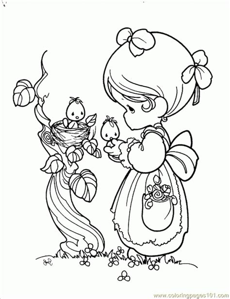 Free Precious Moments Coloring Pages Coloring Pages