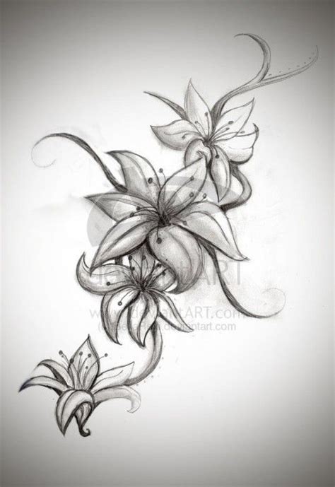 Tattoos Flash Designs Tattooblr Best Tattoos Lily Flower Tattoos