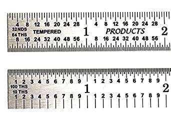Or use a metric ruler, 25.4 mm is one inch, so 2.5mm is about 1/10th of an. Made in the USA PEC 12" Flexible Stainless 5R Machinist ...
