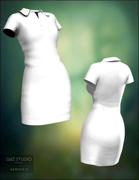 Polo Dress For Genesis 2 Females 3d Models For Poser And Daz Studio