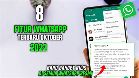 Kalian Wajib Tau 8 Fitur Terbaru WhatsApp Setelah Updatean Terbaru