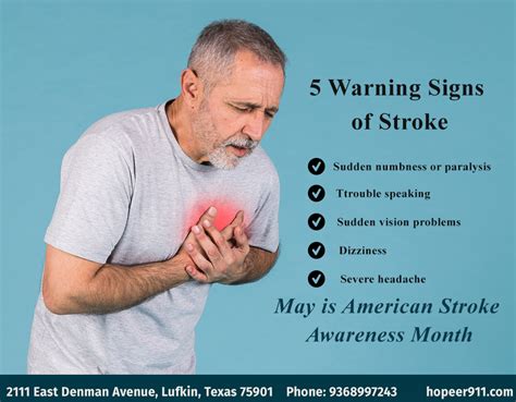 5 Warning Signs Of Stroke Emergency Room Severe Headache Vision