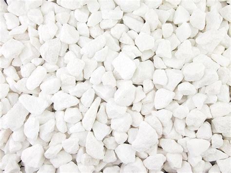 White Gravel Polar Marble Chipping 20mm Decorative Aggregates