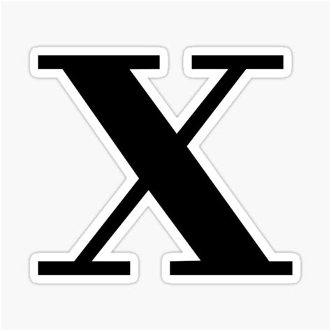 Alphabet Letter X Sticker For Sale By Mitokdesignshop Redbubble