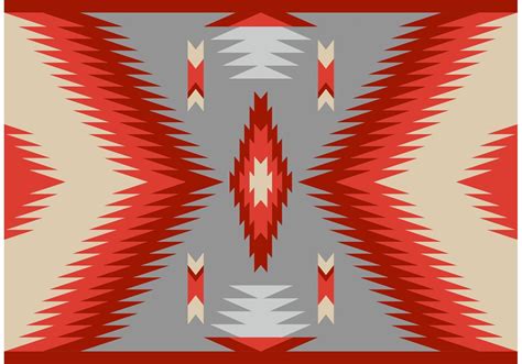 Antique Style Navajo Carpet Vector Pattern Vector Art Design Vector