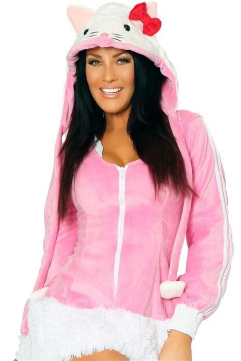 Happy Kitty Cat Costume Sexy Pink Cat Outfit 3wishes Hello Kitty