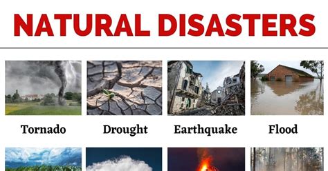 natural disasters list of common natural disasters with the picture holiday weather weather