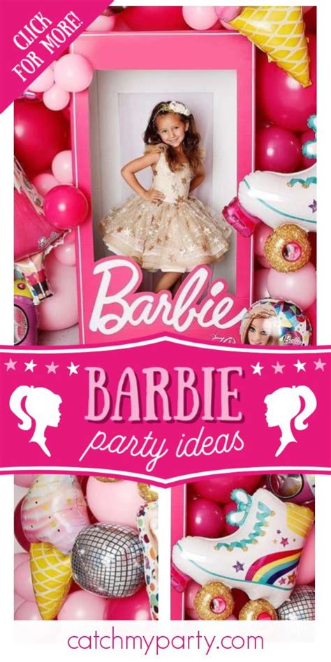 Girls Barbie Birthday Party Barbie Theme Party 6th Birthday Parties Birthday Theme Birthday