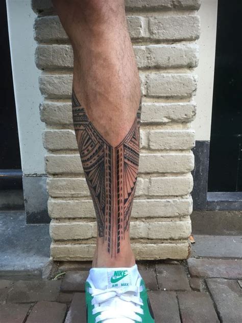 Half Leg Sleeve Tattoo Leg Band Tattoos Maori Tattoo Polynesian Leg