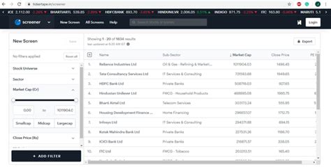 Built a stock screener web app with the companies that comprise s&p 500 market index. Are there any stock screener apps for the Indian stock ...