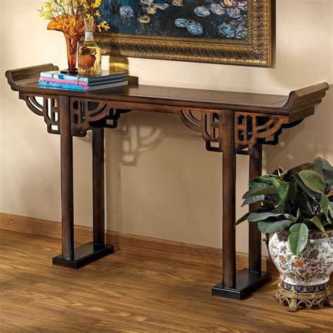 17th Century Asian Style Entry Hall Way Accent Sofa Console Table