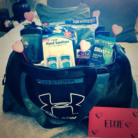 Buying a valentine's day gift for your boyfriend can either bring flutters of excitement or a pit of dread. my boyfriend's valentine gift. gym bag with his ...