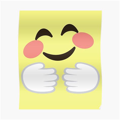 Emoji Helping And Healing Hands Poster By Teeandmee Redbubble